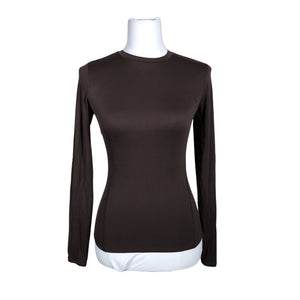Naisten Lululemon - Urheilupaita, pitkät hihat, koko 34 - Ruskea (1)