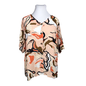 Naisten Zizzi - Lyhythihainen pusero, koko 46 - Beige (1)