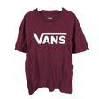 Unisex Vans - T-paita, koko 140 - 146 - Viininpunainen ()