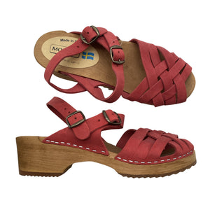 Naisten Moheda - Korolliset sandaalit, koko 39 - Punainen (1)