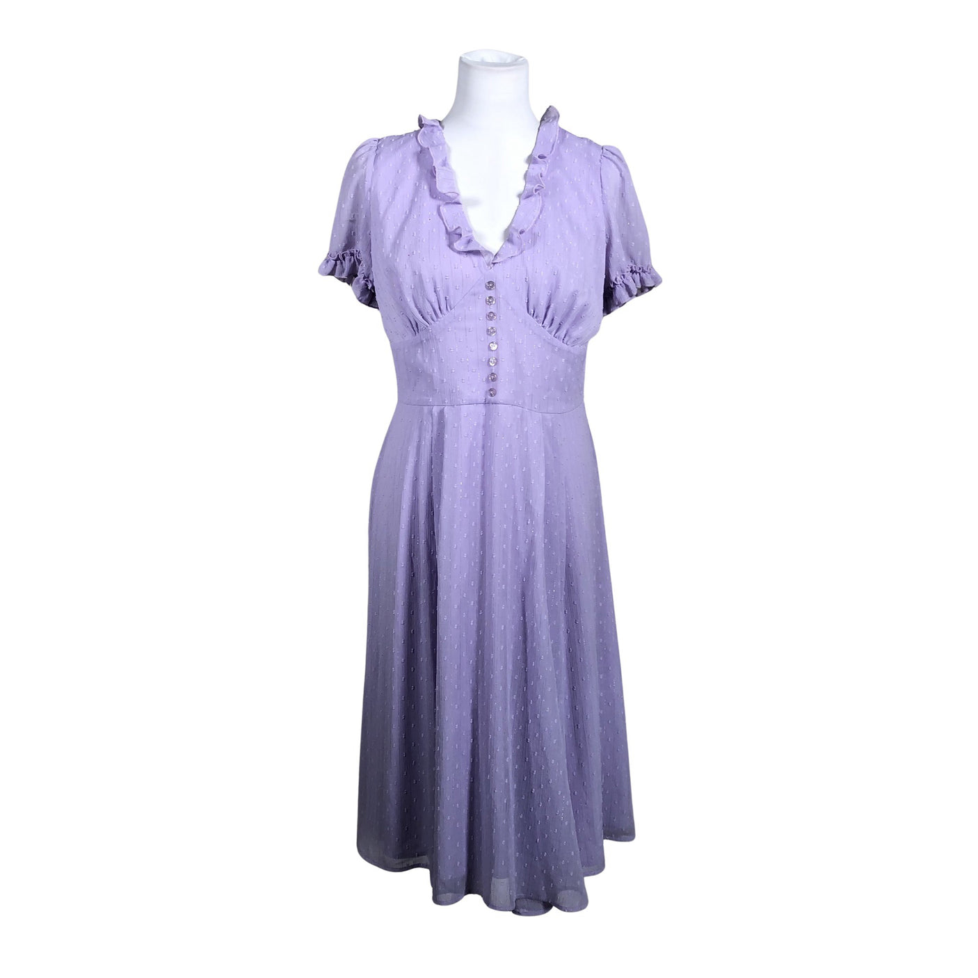 Naisten Hell Bunny - Sifonkimekko, koko 40 - Violetti (1)
