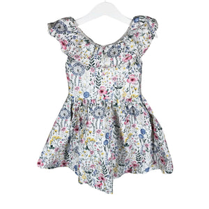 Tyttöjen El Corte Inglés - Kangasmekko, koko 98 - 104 - Valkoinen (1)