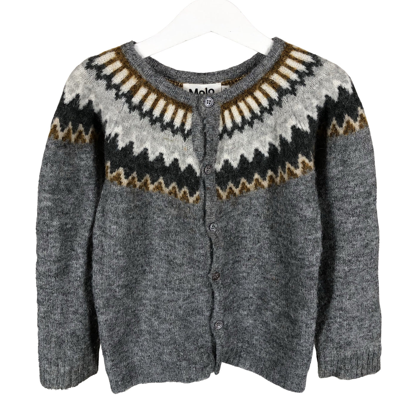 Unisex Molo Kids - Neuletakki, koko 98 - 104 - Harmaa (1)