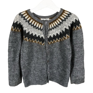 Unisex Molo Kids - Neuletakki, koko 98 - 104 - Harmaa (1)