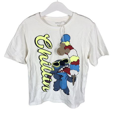 Unisex Name It - T-paita, koko 110 - 116 - Valkoinen ()