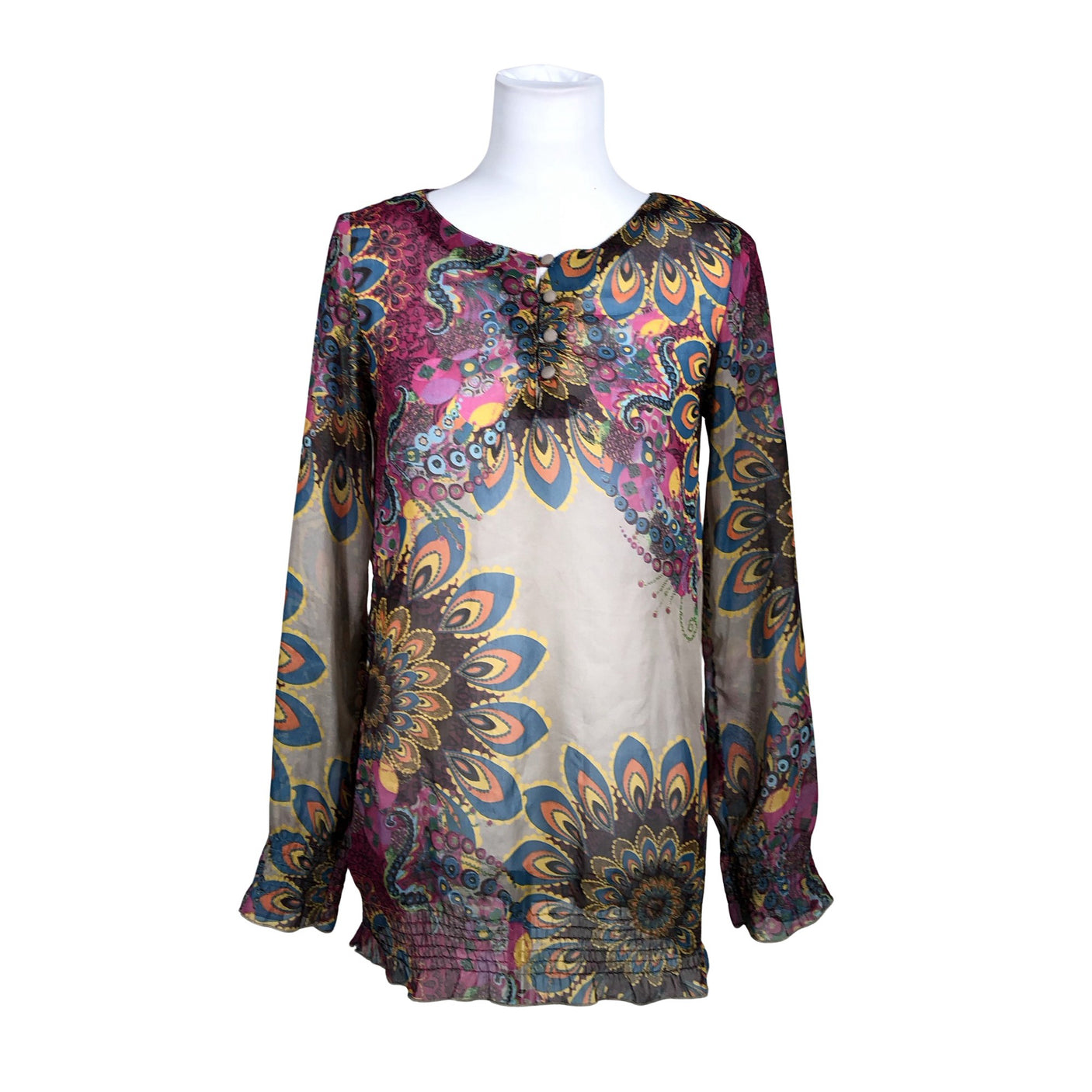 Naisten Desigual - Pusero, koko 38 - Beige (1)
