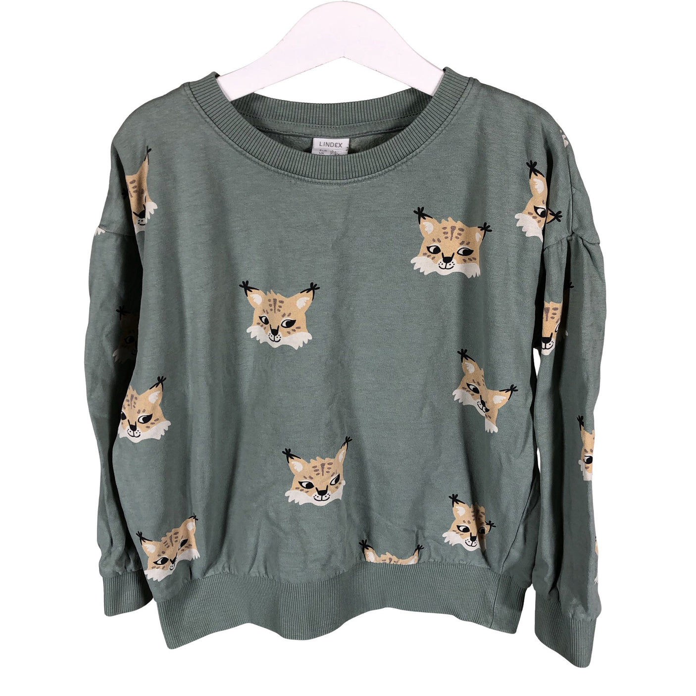 Unisex Lindex - Collegepaita, koko 122 - 128 - Vihreä (1)