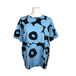 Naisten Marimekko - T-paita, koko 40 - Vaaleansininen (1)