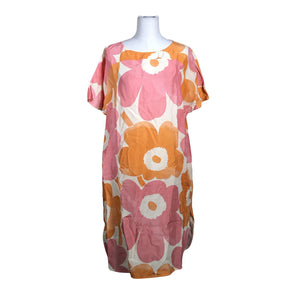 Naisten Marimekko - Sifonkimekko, koko 40 - Luonnonvalkoinen (1)