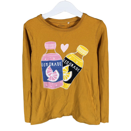 Unisex Name It - Trikoopaita, koko 134 - 140 - Keltainen ()
