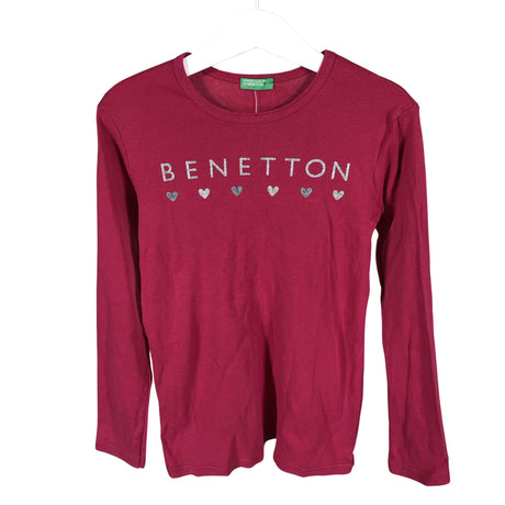 Tyttöjen Benetton - Trikoopaita, koko 122 - 128 - Pinkki ()