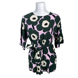 Naisten Marimekko - Lyhythihainen pusero, koko 34 - Vihreä (1)
