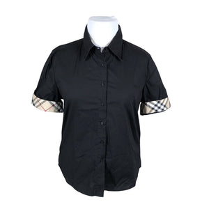 Naisten Burberry - Kauluspaita, koko 44 - Musta (1)