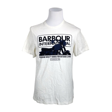 Miesten Barbour - T-paita, koko M - Valkoinen ()