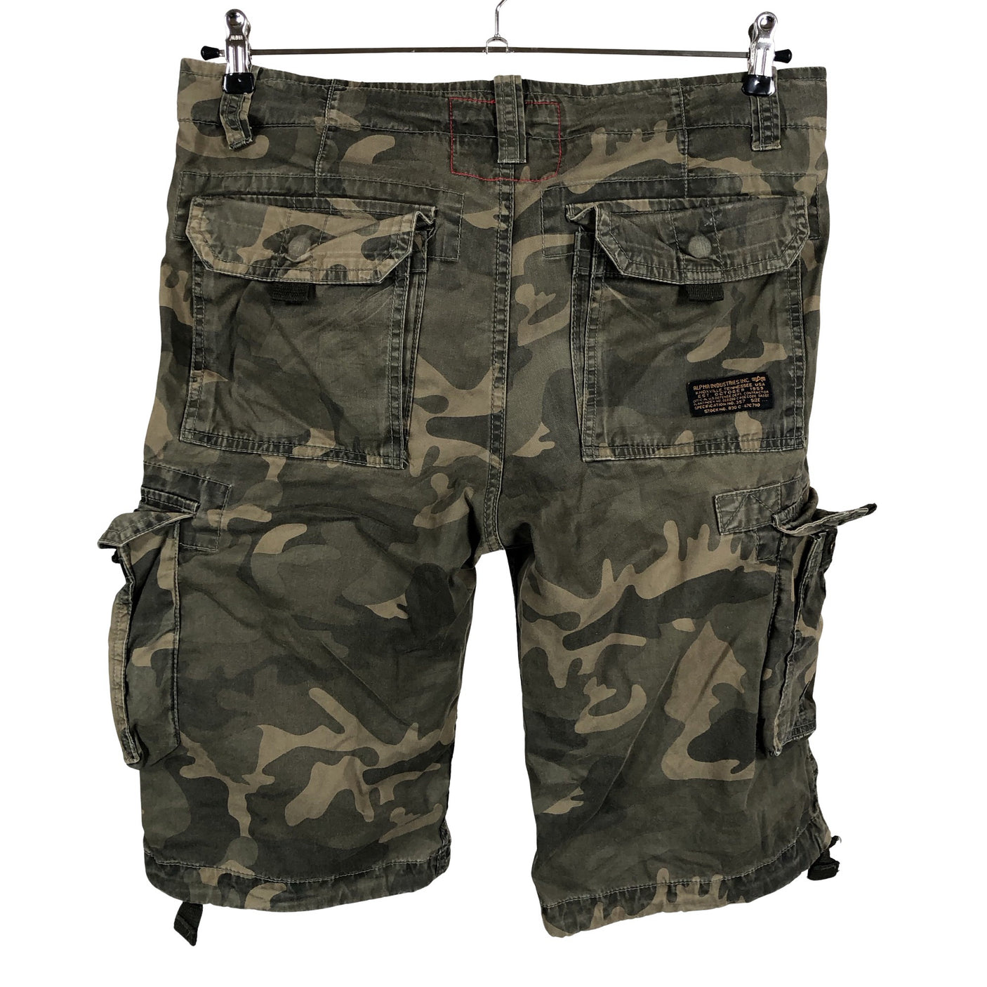 Miesten Alpha Industries - Shortsit, koko W32 - Vihreä (2)