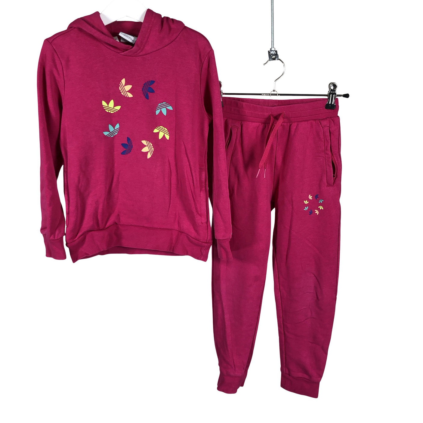 Tyttöjen Adidas - Collegeasu, koko 122 - 128 - Pinkki (1)
