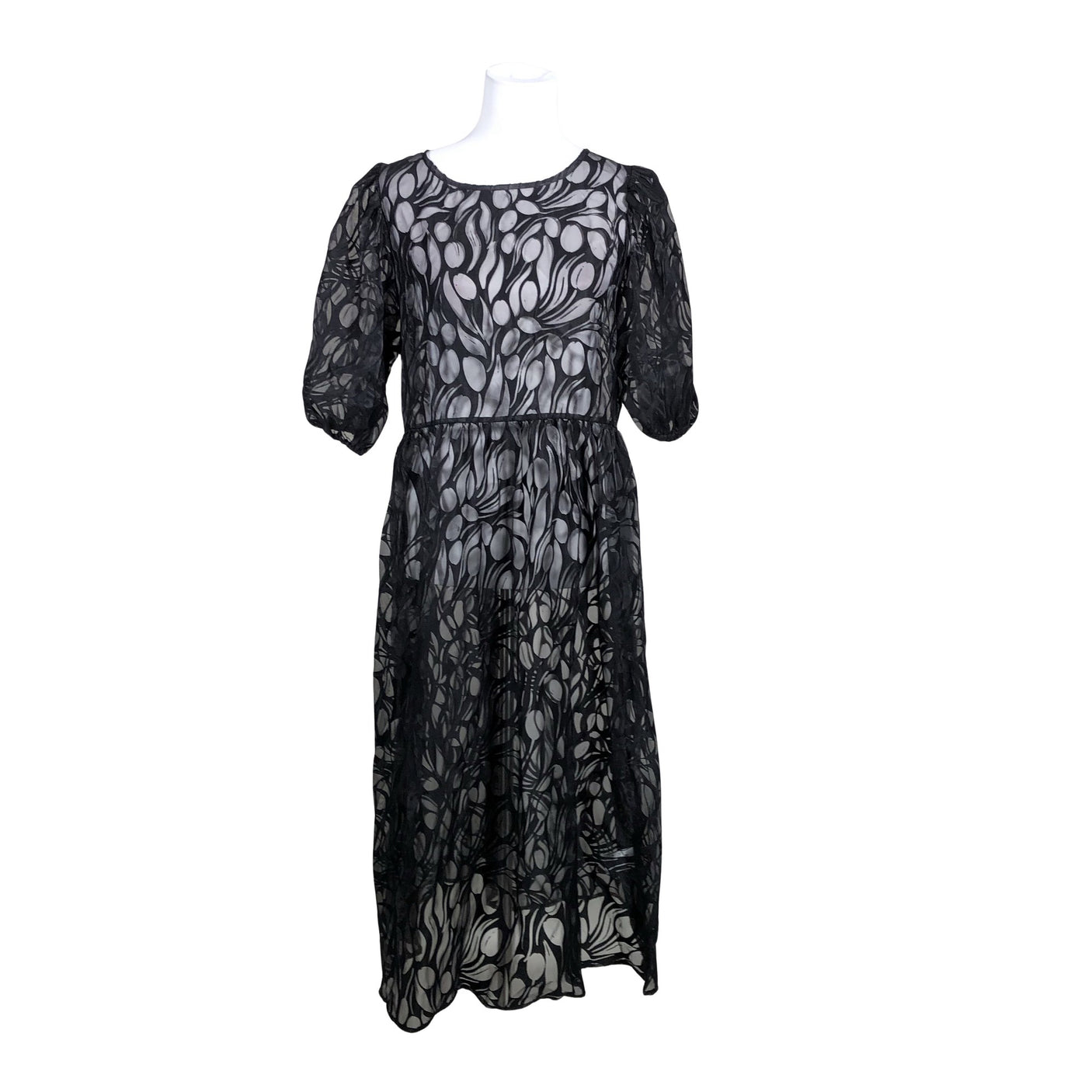 Naisten Uhana Design - Sifonkimekko, koko 38 - Musta (1)