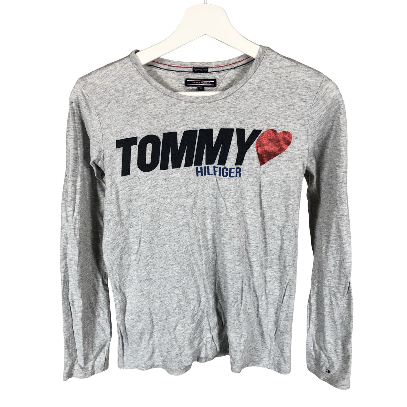 Tyttöjen Tommy Hilfiger - Trikoopaita, koko 158 - 164 - Harmaa (1)