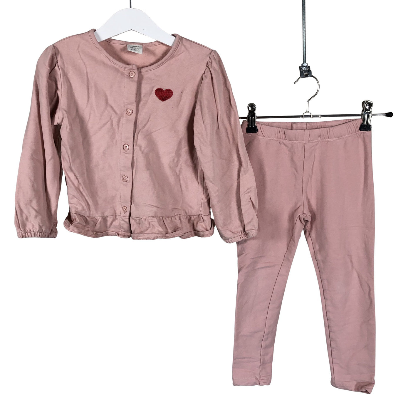 Tyttöjen Lindex - Collegeasu, koko 98 - 104 - Vaaleanpunainen (1)