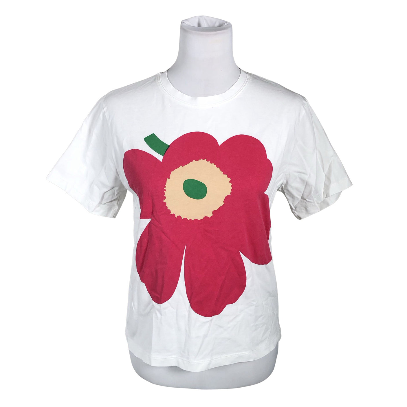 Naisten Marimekko - T-paita, koko 34 - Valkoinen (1)
