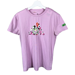 Tyttöjen Adidas - Urheilupaita, lyhyet hihat, koko 164 - 170 - Violetti (1)