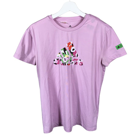 Tyttöjen Adidas - Urheilupaita, lyhyet hihat, koko 164 - 170 - Violetti ()