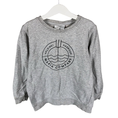 Unisex Makia - Collegepaita, koko 122 - 128 - Harmaa ()
