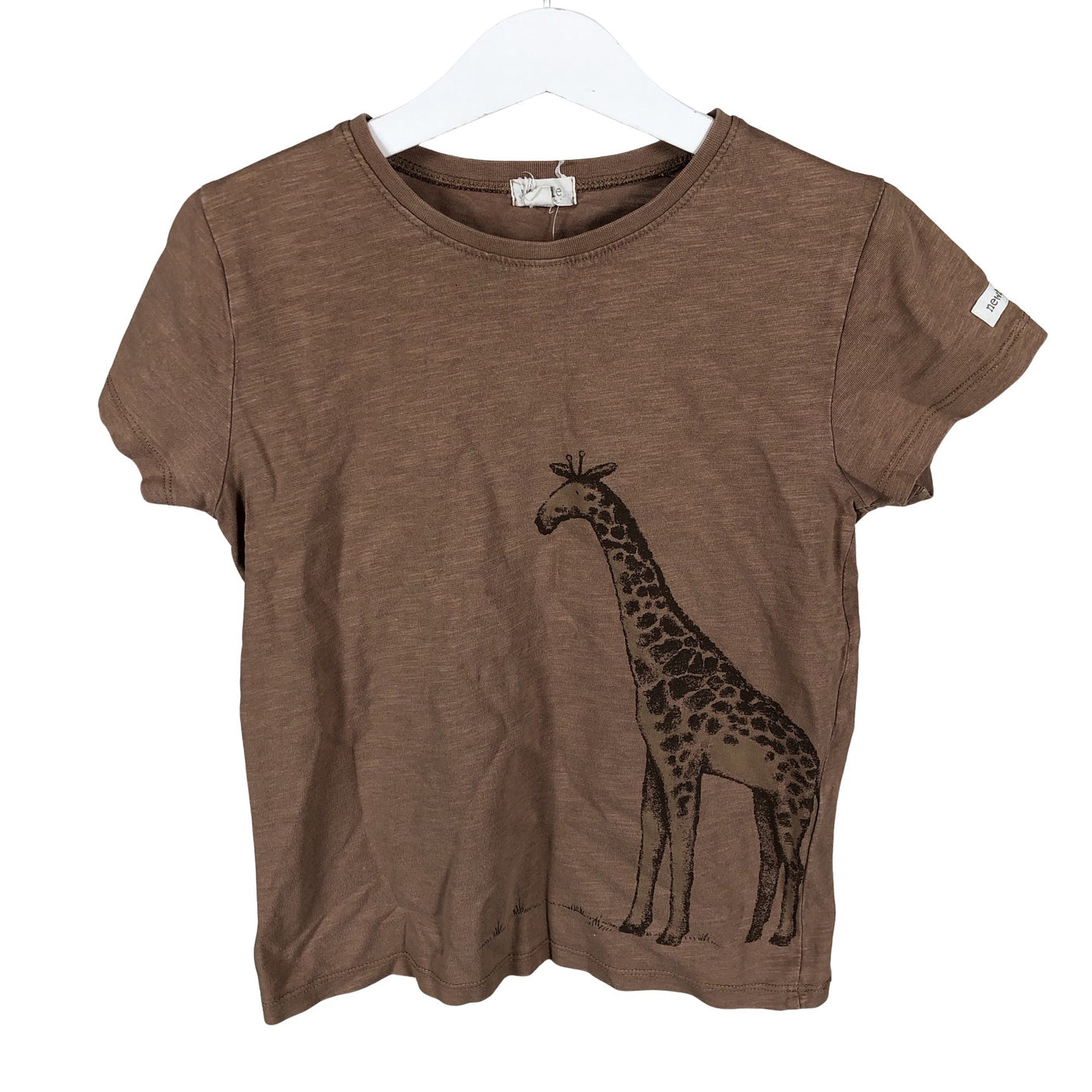 Unisex Newbie - T-paita, koko 122 - 128 - Ruskea (1)