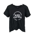 Unisex Makia - T-paita, koko 122 - 128 - Musta ()