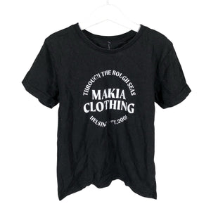 Unisex Makia - T-paita, koko 122 - 128 - Musta (1)