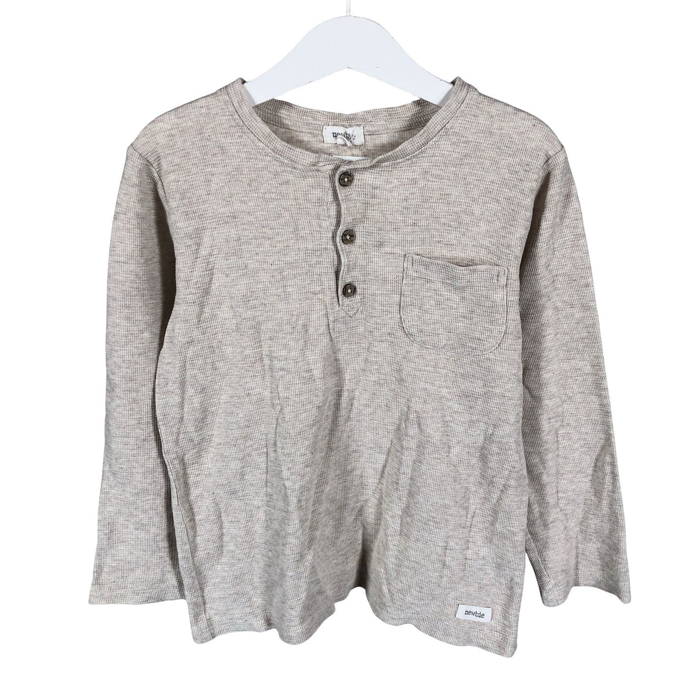 Unisex Newbie - Trikoopaita, koko 122 - 128 - Beige (1)