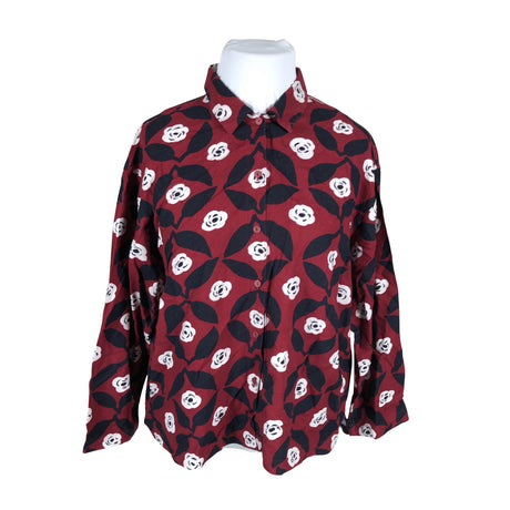 Naisten Uniqlo - Kauluspaita, koko 42 - Viininpunainen ()