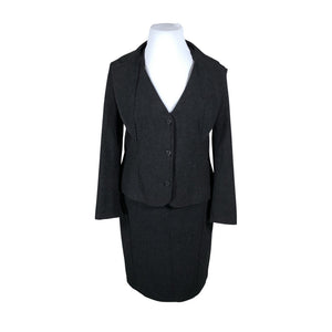 Naisten Chic Femme - Jakkupuku, koko 44 - Harmaa (1)