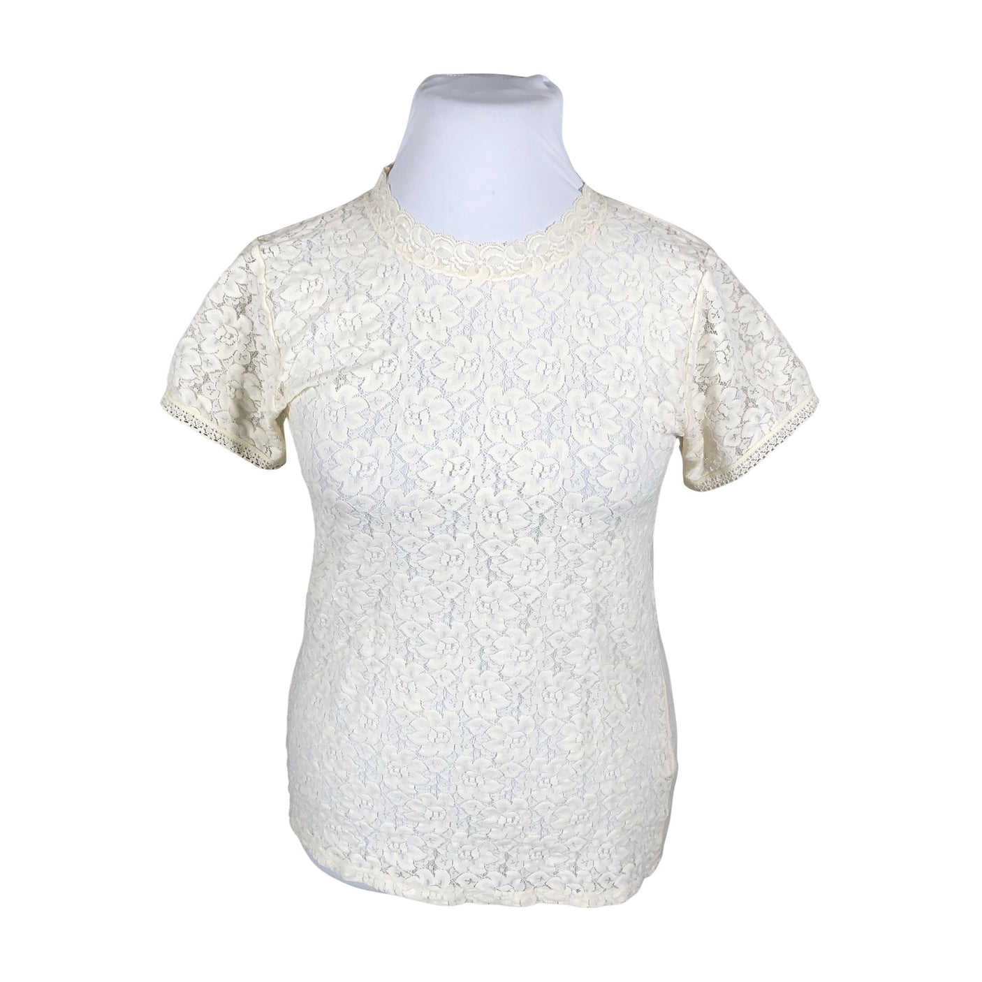 Naisten Tam Silk - Lyhythihainen pusero, koko 42 - Beige (1)