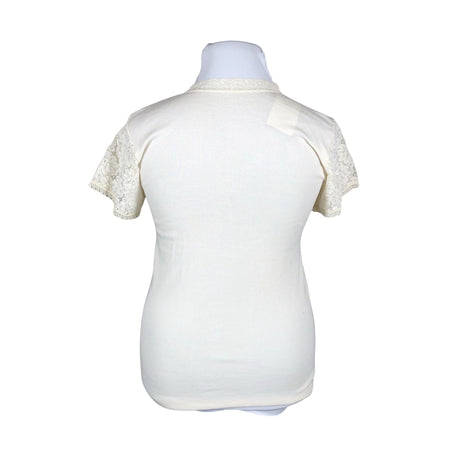 Naisten Tam Silk - Lyhythihainen pusero, koko 42 - Beige (2)