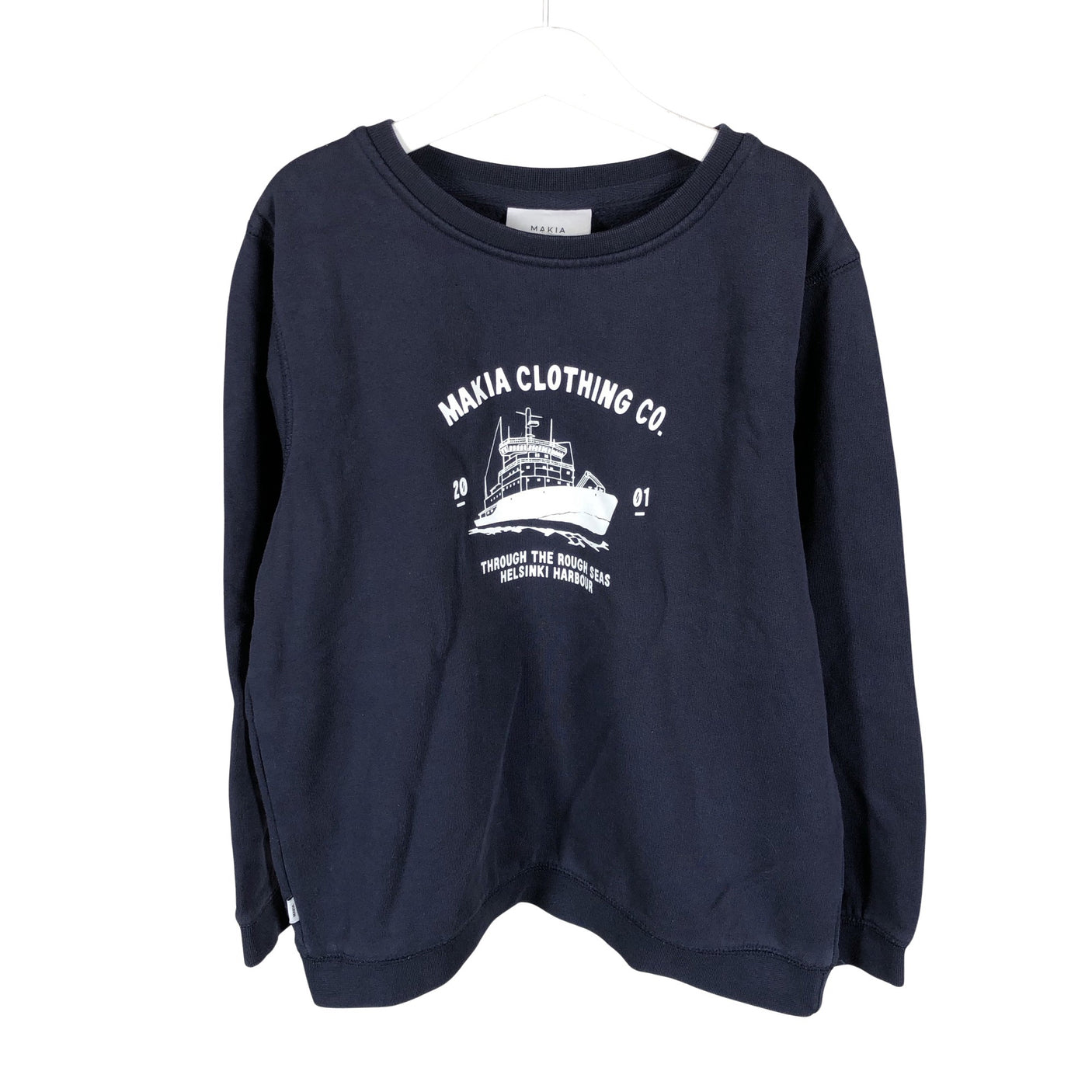Unisex Makia - Collegepaita, koko 146 - 152 - Sininen (1)