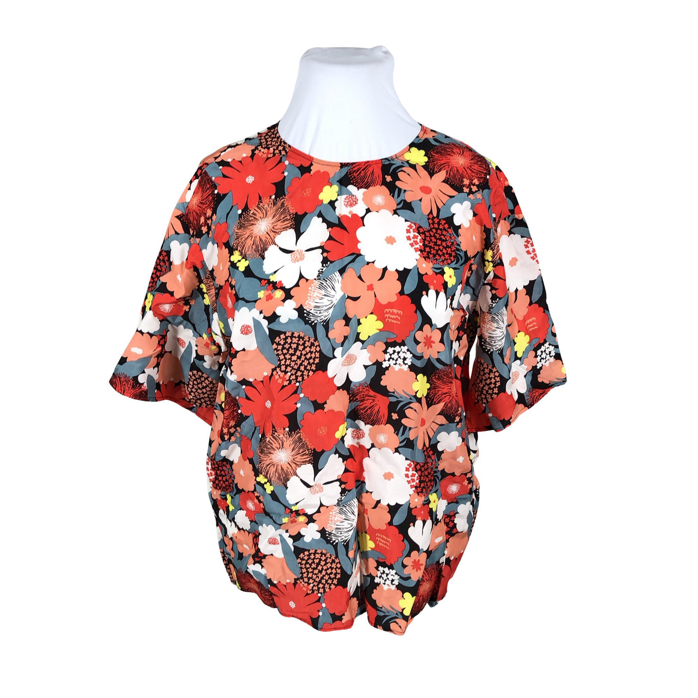 Naisten Marimekko - Lyhythihainen pusero, koko 42 - Punainen (1)