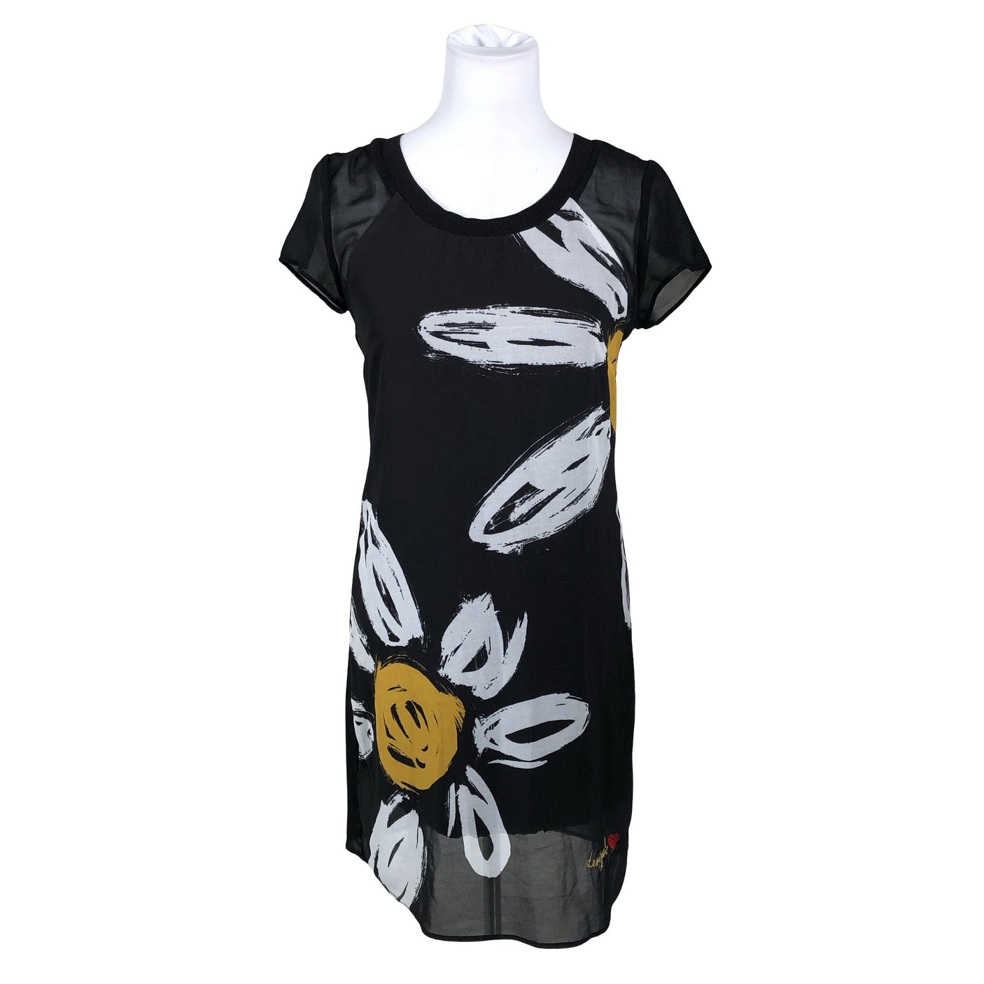 Naisten Desigual - Sifonkimekko, koko 38 - Musta (1)