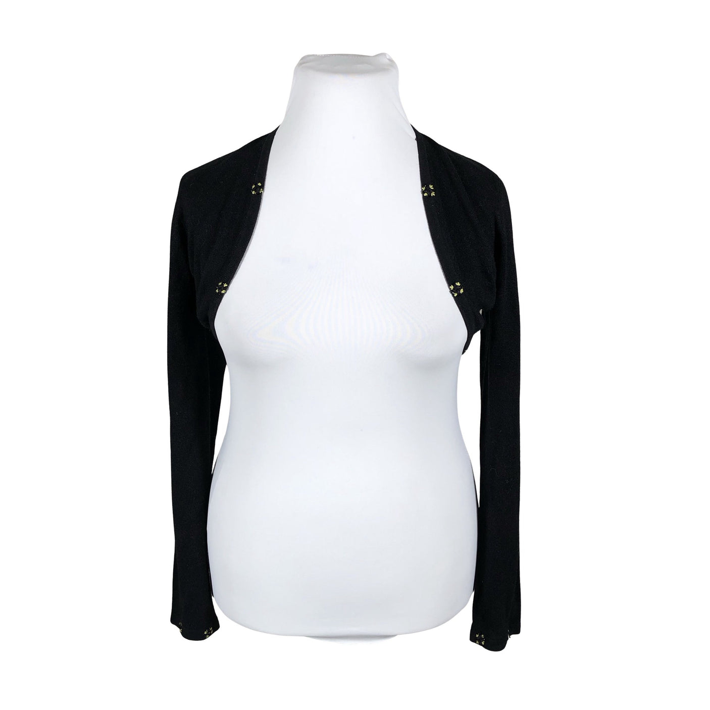 Naisten August Silk - Neulebolero, koko 42 - Musta (1)