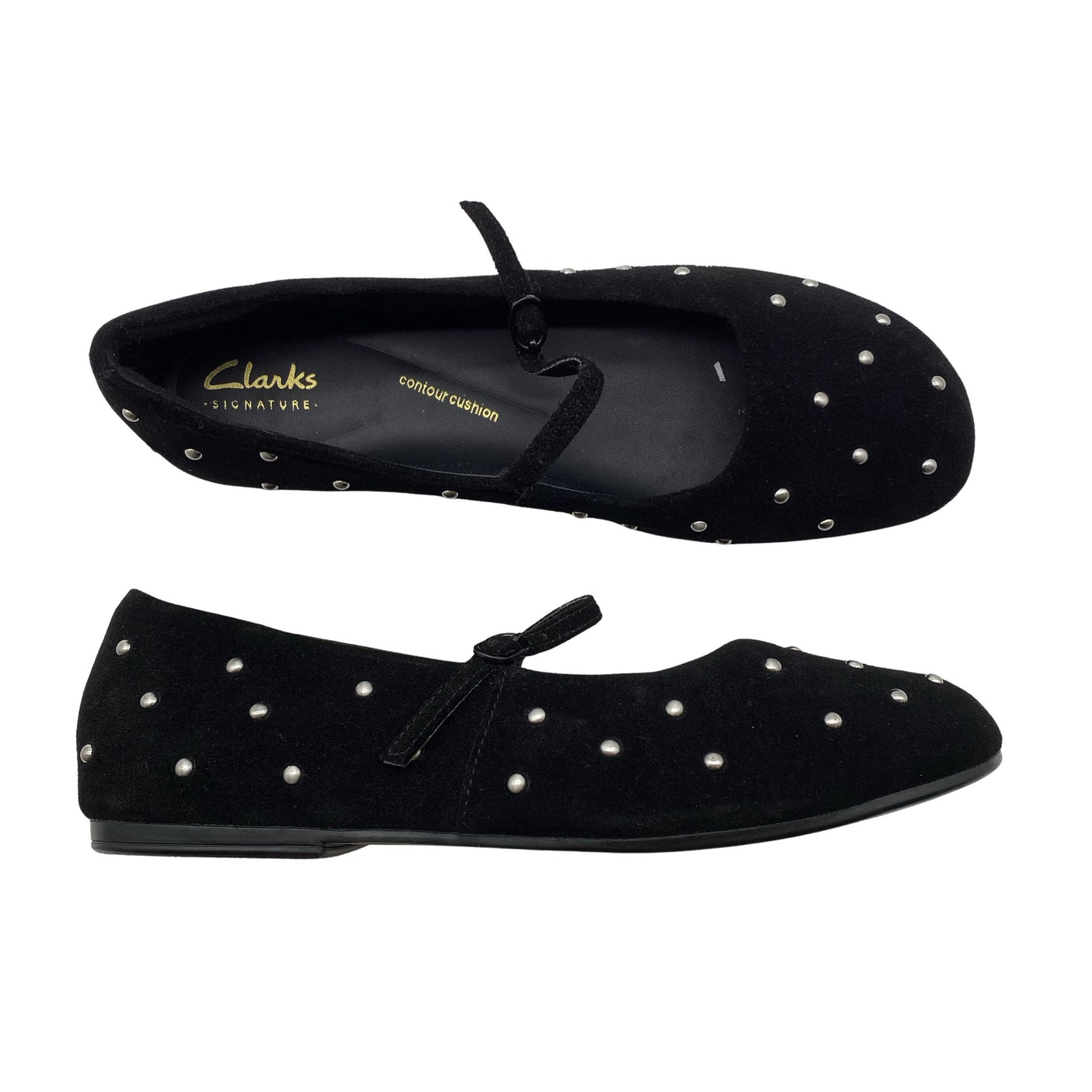 Naisten Clarks - Ballerinat, koko 39 - Musta (1)