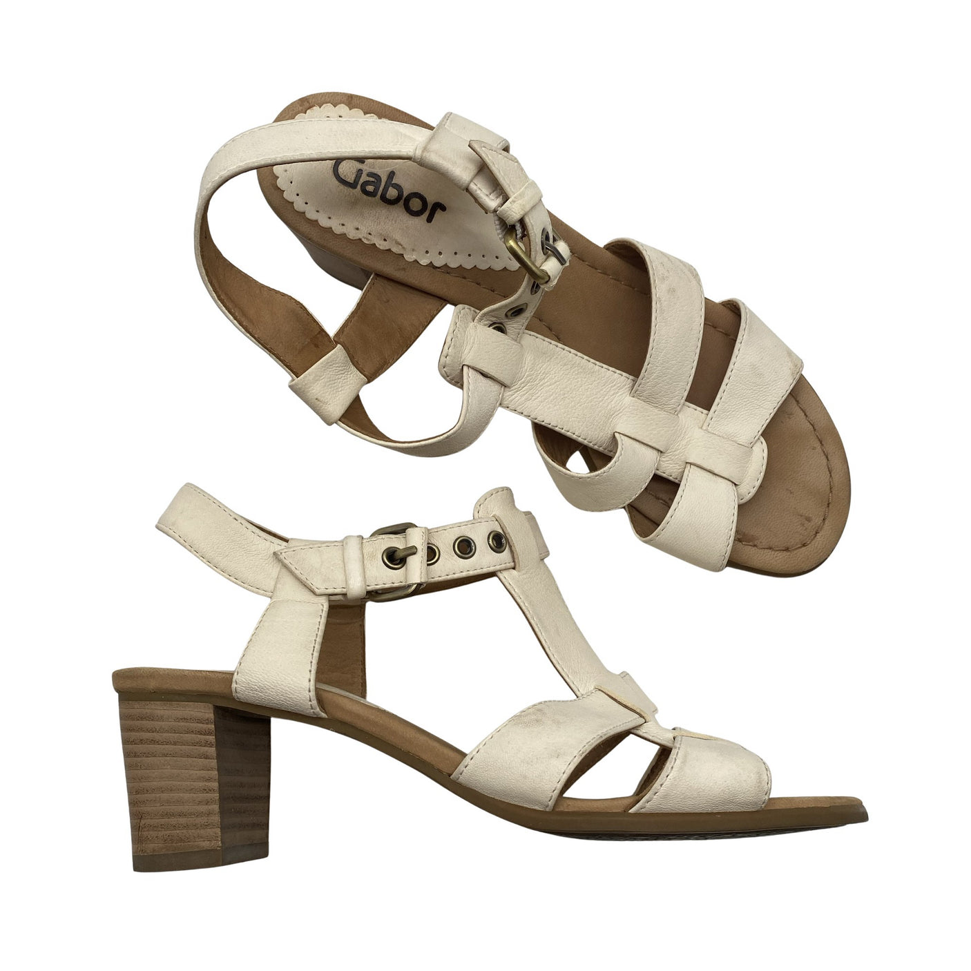 Naisten Gabor - Korolliset sandaalit, koko 38 - Beige (1)