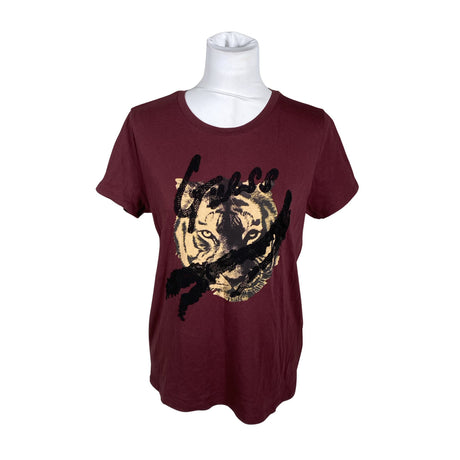 Naisten Guess - T-paita, koko 38 - Viininpunainen ()