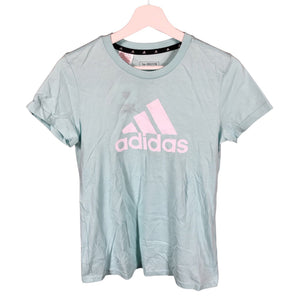 Tyttöjen Adidas - T-paita, koko 164 - 170 - Vaaleansininen (1)