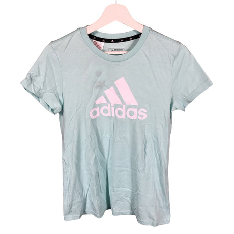 Tyttöjen Adidas - T-paita, koko 164 - 170 - Vaaleansininen ()