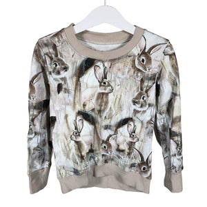 Tyttöjen Handmade - Collegepaita, koko 104 - 110 - Beige (1)