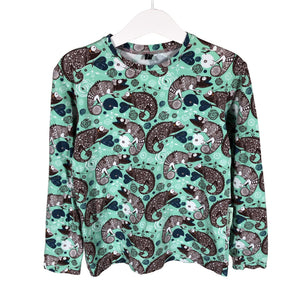 Unisex Handmade - Trikoopaita, koko 116 - 122 - Turkoosi (1)