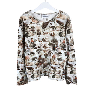 Tyttöjen Gugguu - Trikoomekko, koko 140 - 146 - Beige (1)