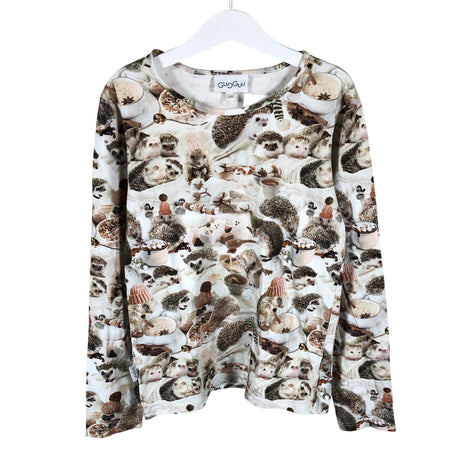Tyttöjen Gugguu - Trikoomekko, koko 140 - 146 - Beige ()