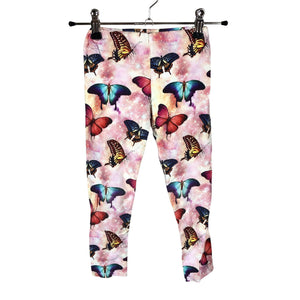 Tyttöjen Handmade - Leggingsit, koko 98 - 104 - Vaaleanpunainen (1)