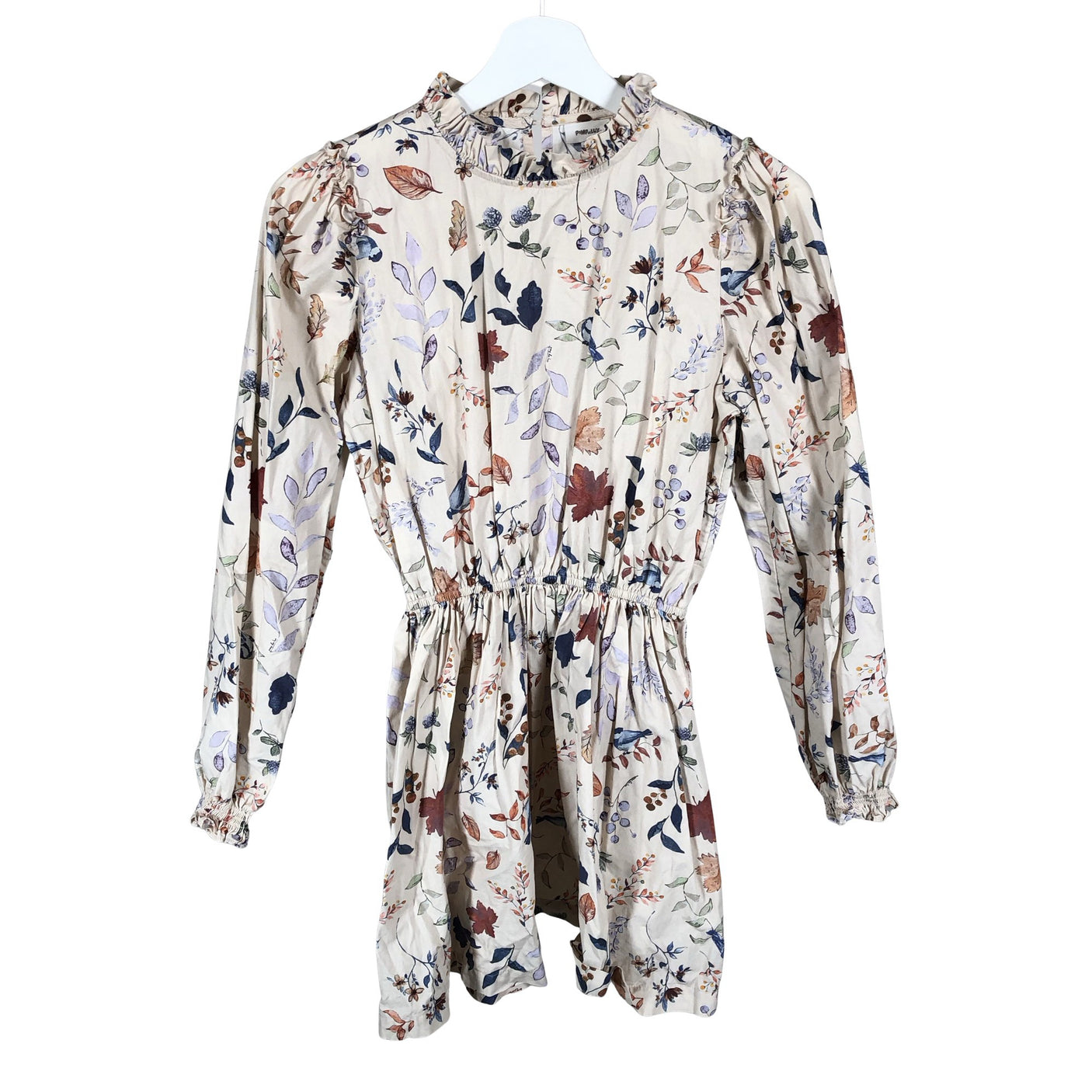Tyttöjen POMPdeLUX - Kangasmekko, koko 158 - 164 - Beige (1)